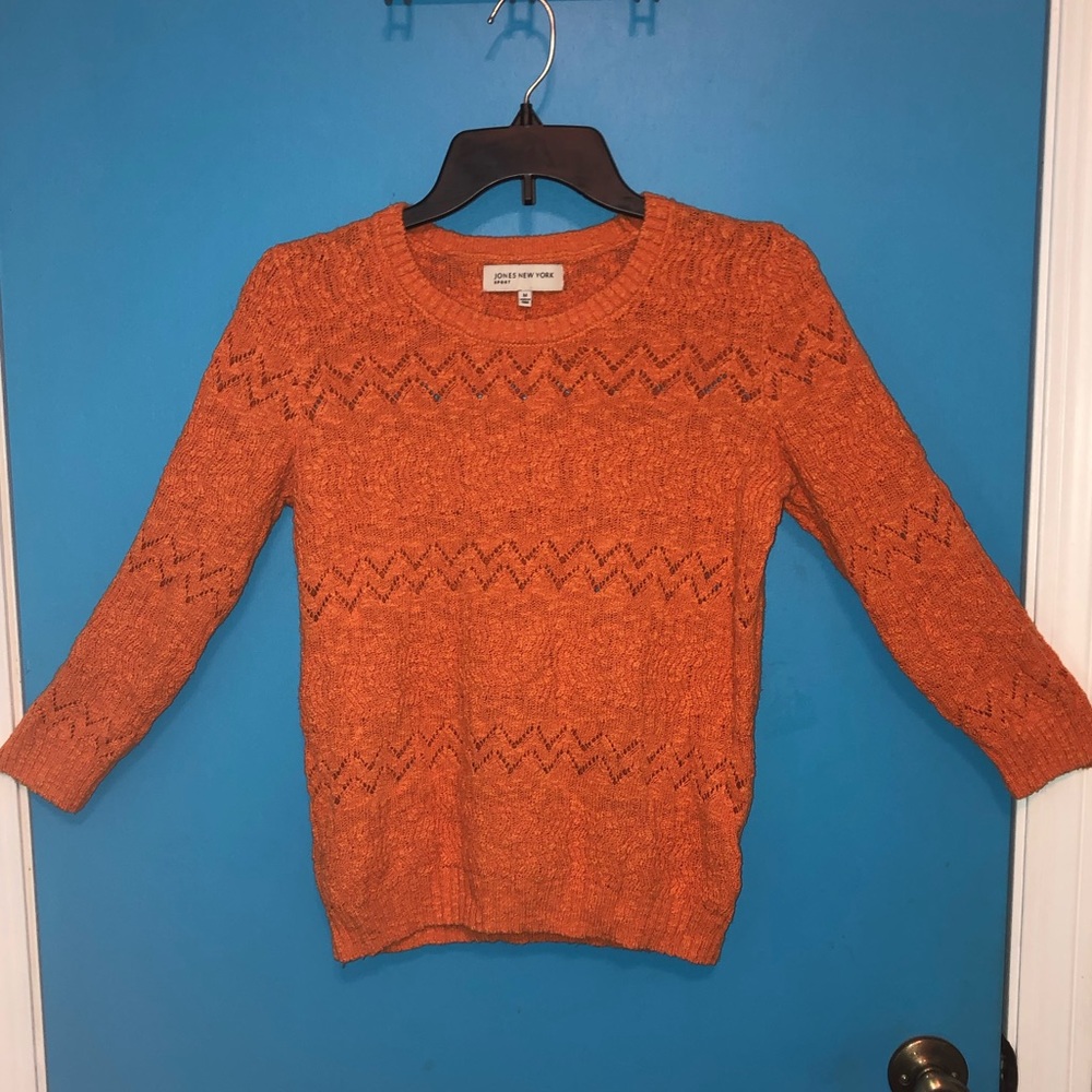 Jones New York Orange Sweater